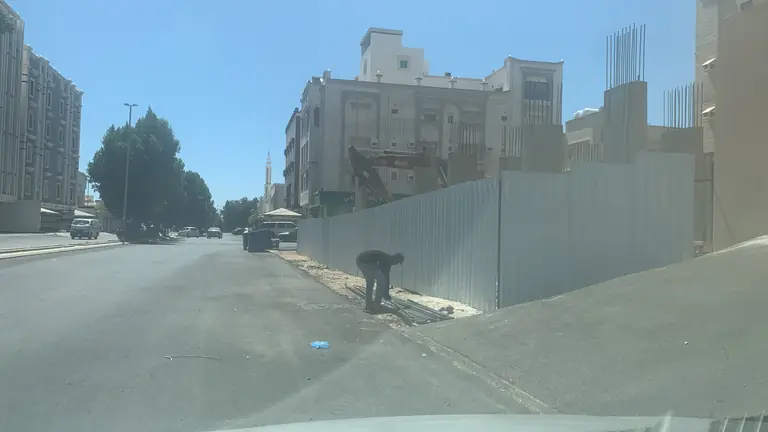 موقع قبل بدء أعمال الهدم أو الإزالة